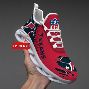 Houston Texans Personalized NFL Max Soul Shoes for NFL Fan