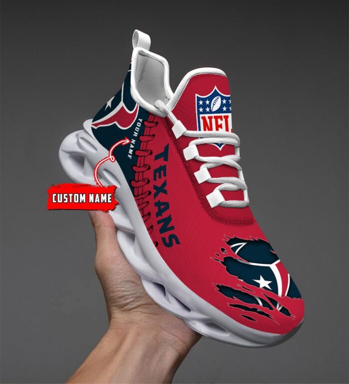 Houston Texans Personalized NFL Max Soul Shoes for NFL Fan