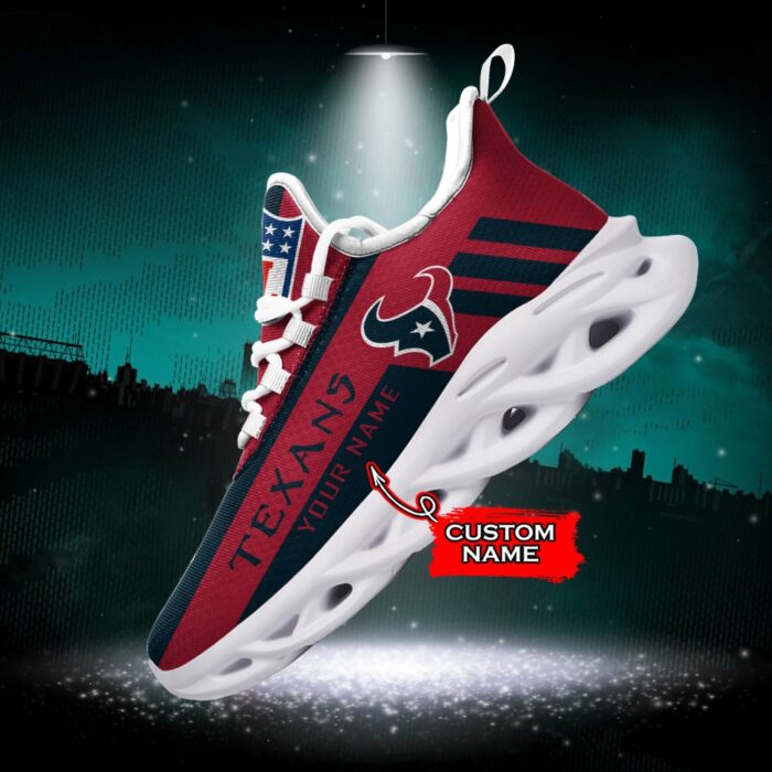 Houston Texans Personalized NFL Max Soul Sneaker