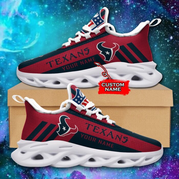 Houston Texans Personalized NFL Max Soul Sneaker