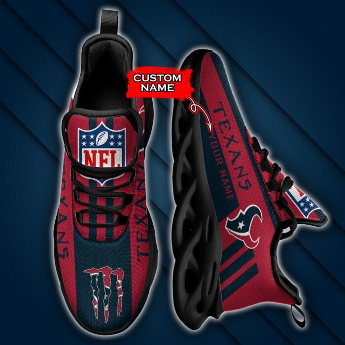 Houston Texans Personalized NFL Max Soul Sneaker