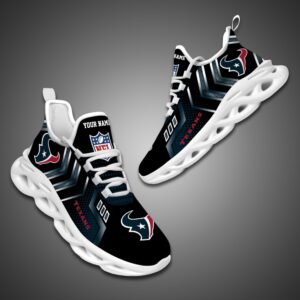 Houston Texans Personalized NFL Metal Style Design Max Soul Shoes