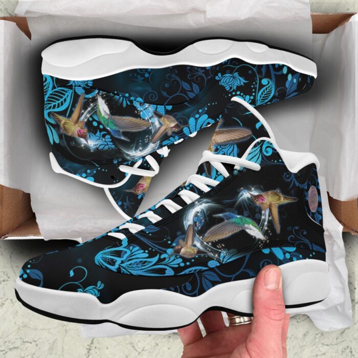 Hummingbirds Flowers Air Jordan 13 Shoes