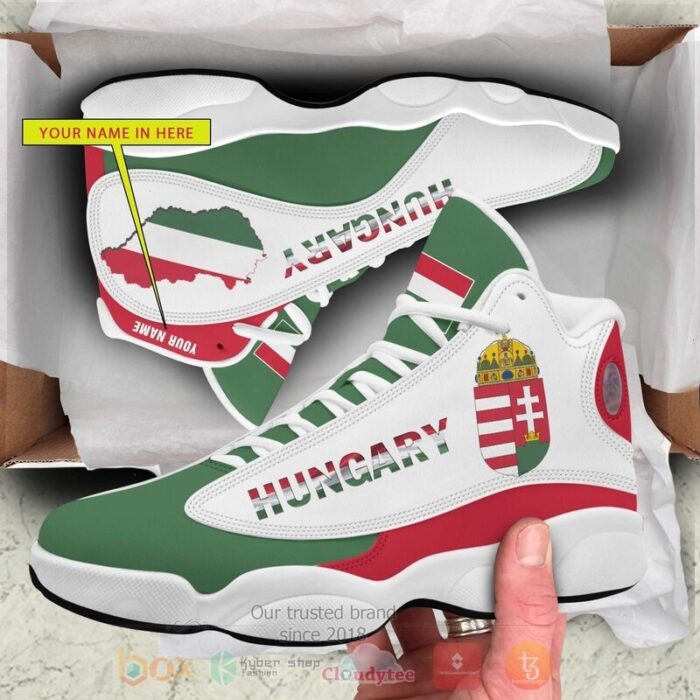 Hungary Personalized White Air Jordan 13 Shoes