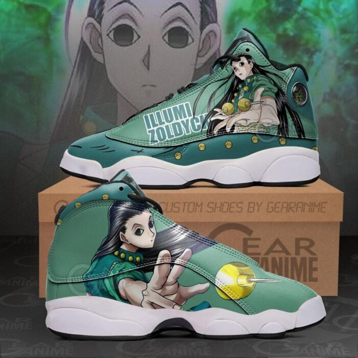 Hunter X Hunter Illumi Zoldyck Air Jordan 13 Sneaker Shoes