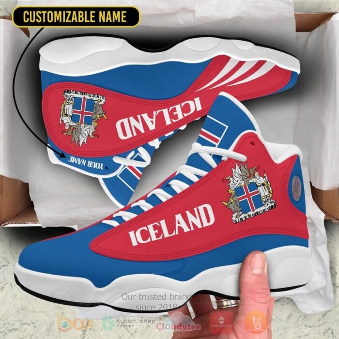 Iceland Personalized Air Jordan 13 Shoes