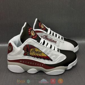 Indian Motorcycle Black White Air Jordan 13 Shoes