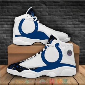 Indianapolis Colts Football Nfl Logo Air Jordan 13 Shoes