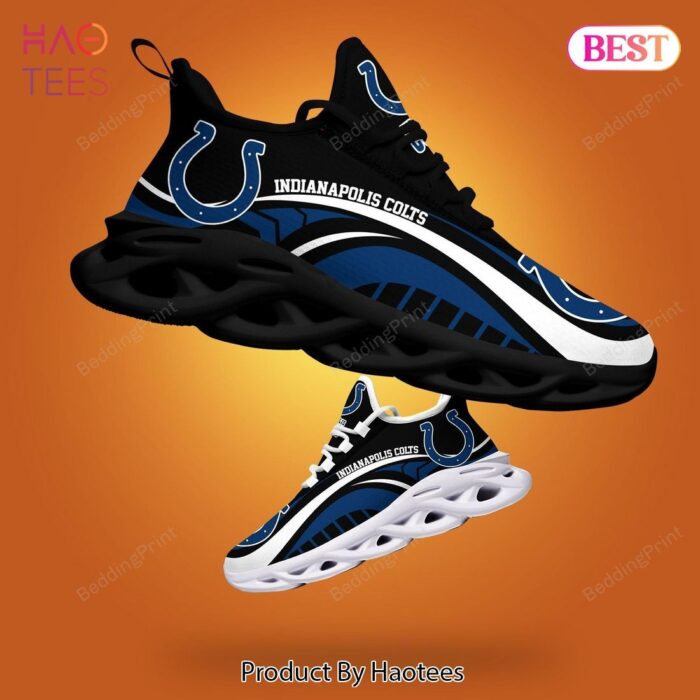 Indianapolis Colts NFL Black Blue Color Max Soul Shoes Fan Gift