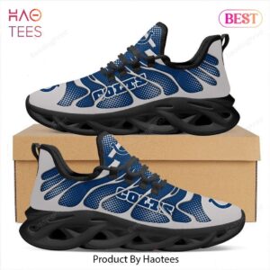 Indianapolis Colts NFL Blue Grey Color Max Soul Shoes