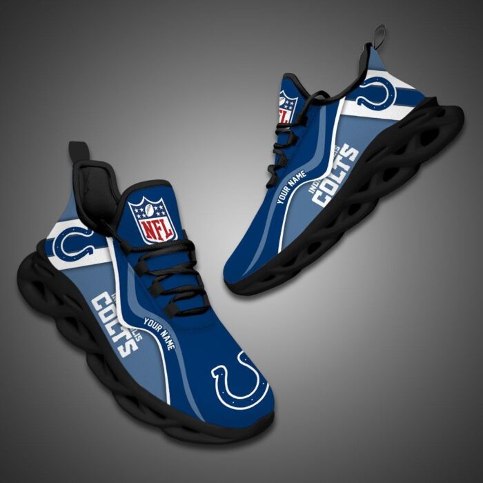 Indianapolis Colts NFL Customized Unique Max Soul Shoes