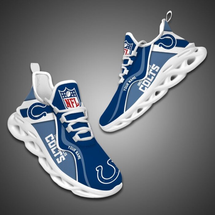 Indianapolis Colts NFL Customized Unique Max Soul Shoes