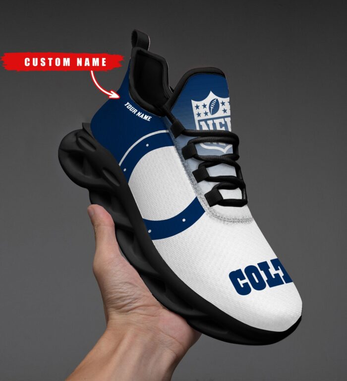 Indianapolis Colts Personalized Custom Name Max Soul Shoes