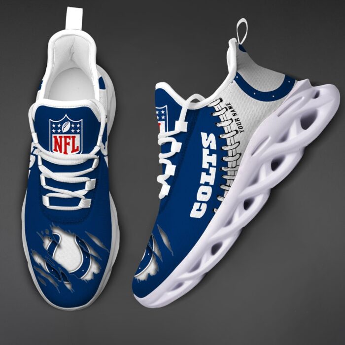 Indianapolis Colts Personalized NFL Max Soul Shoes