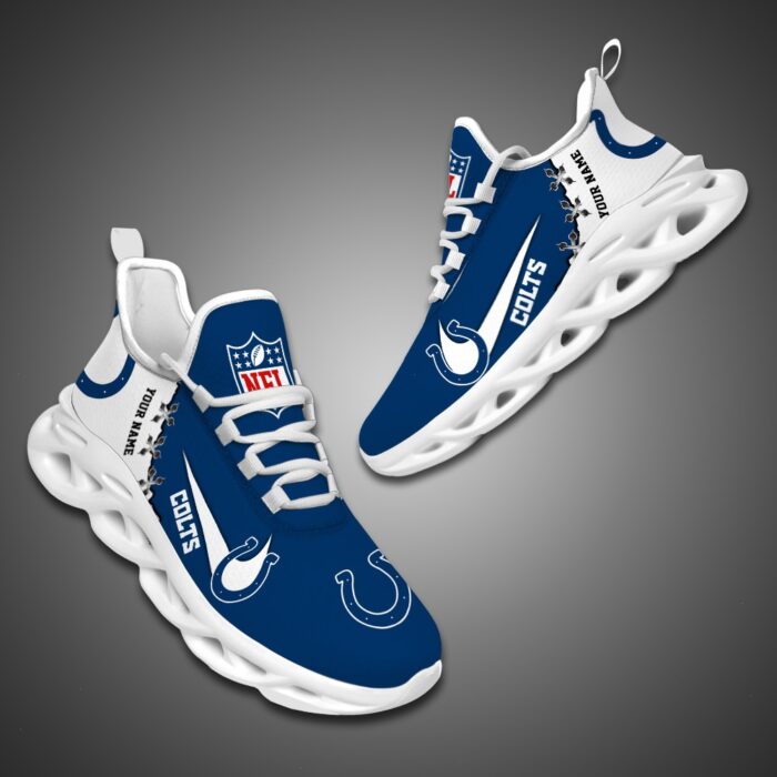 Indianapolis Colts Personalized NFL Max Soul Shoes Fan Gift