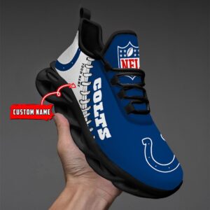 Indianapolis Colts Personalized NFL Max Soul Shoes Ver 2