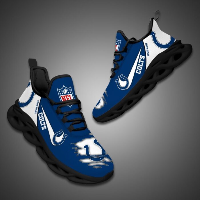 Indianapolis Colts Personalized NFL Max Soul Shoes for Fan