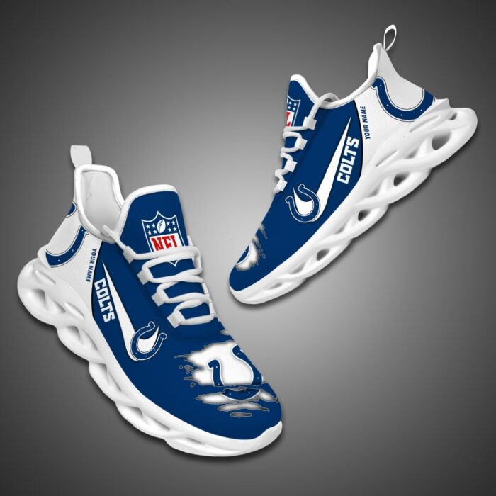 Indianapolis Colts Personalized NFL Max Soul Shoes for Fan