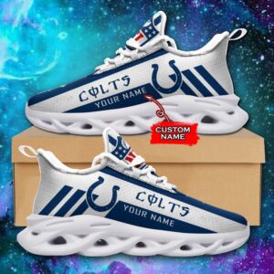 Indianapolis Colts Personalized NFL Max Soul Sneaker