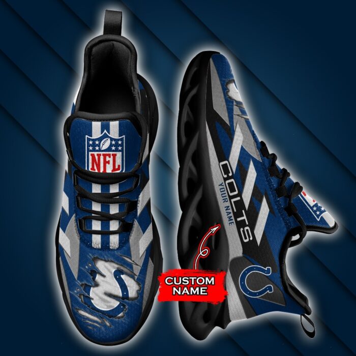 Indianapolis Colts Personalized NFL Max Soul Sneaker Ver 1