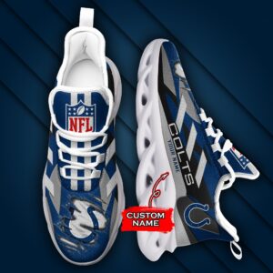 Indianapolis Colts Personalized NFL Max Soul Sneaker Ver 1