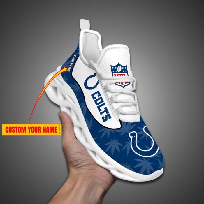 Indianapolis Colts Personalized Weed Limited Edition Max Soul Shoes