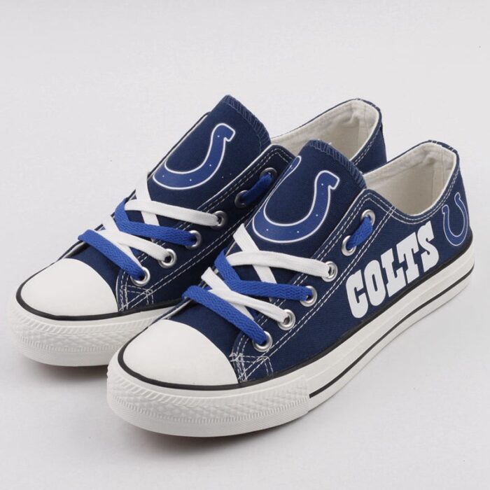 Indianapolis Colts Women's Shoes Low Top Canvas Shoes