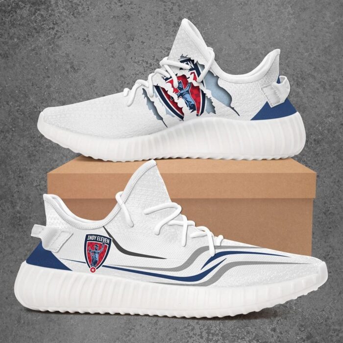 Indy Eleven Usl Championship Sport Teams Yeezy Sneakers Shoes White