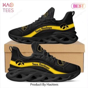 Iowa Hawkeyes NCAA Black Mix Gold Max Soul Shoes