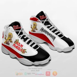 Iron Maiden Black White Air Jordan 13 Shoes