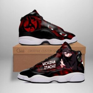 Itachi Jutsu Sharingan Eyes Naruto Anime Air Jordan 13 Shoes