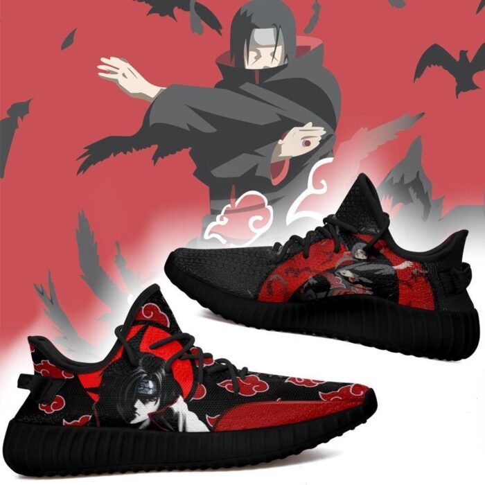 Itachi Yeezy Shoes Akatsuki Clan Naruto Art 141