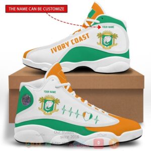 Ivory Coast Personalized Air Jordan 13 Shoes