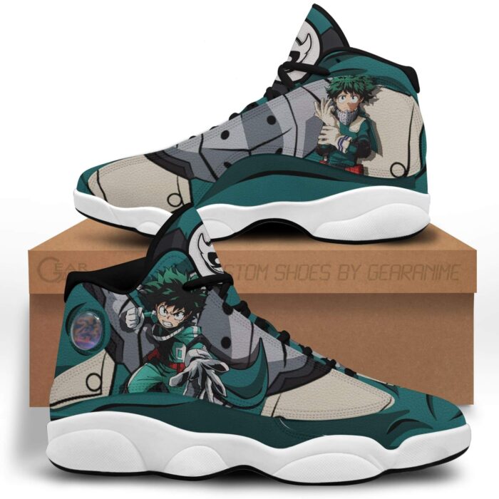 Izuku Midoriya Deku Anime My Hero Academia Air Jordan 13 Shoes