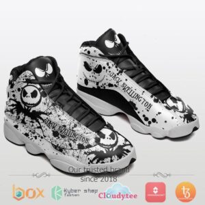 Jack Skellington Air Jordan 13 Black White Sneaker Shoes