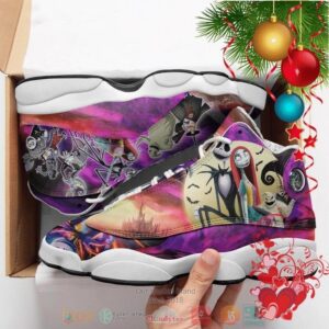 Jack Skellington Characters Purple Air Jordan 13 Shoes