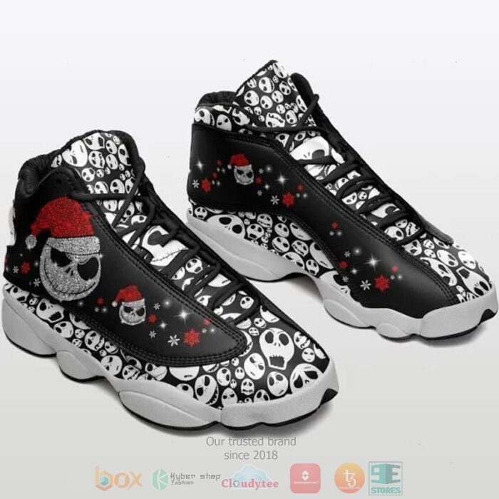 Jack Skellington Christmas Black Air Jordan 13 Shoes