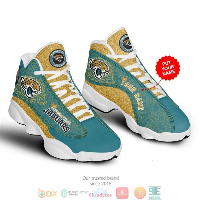 Jacksonville Jaguars Nfl 1 Football Air Jordan 13 Sneaker Shoes