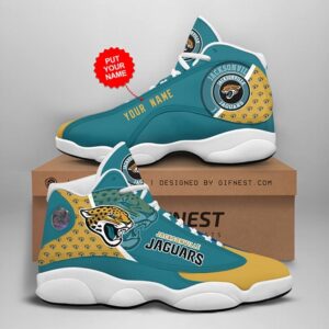 Jacksonville Jaguars Nfl Custom Name Air Jordan 13 Shoes