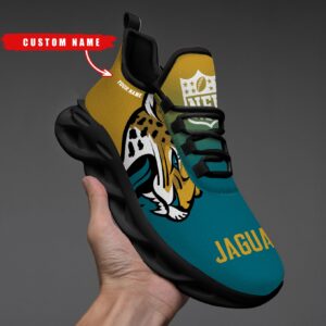 Jacksonville Jaguars Personalized Custom Name Max Soul Shoes