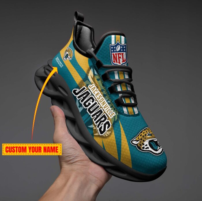 Jacksonville Jaguars Personalized Max Soul Shoes