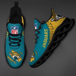 Jacksonville Jaguars Personalized NFL Max Soul Shoes