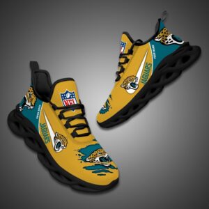 Jacksonville Jaguars Personalized NFL Max Soul Shoes for Fan