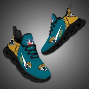 Jacksonville Jaguars Personalized NFL Max Soul Shoes for NFL Fan