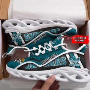 Jacksonville Jaguars Personalized NFL Max Soul Sneaker Adidas Ver 1