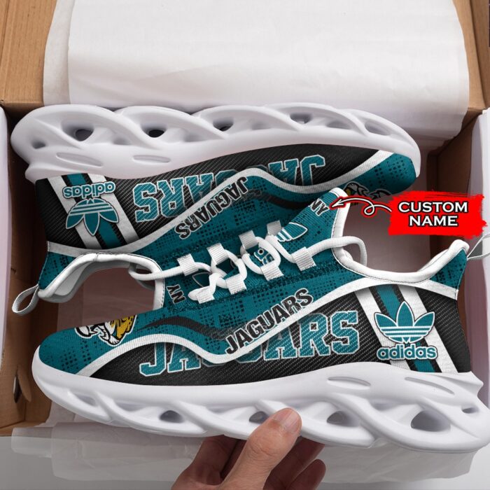 Jacksonville Jaguars Personalized NFL Max Soul Sneaker Adidas Ver 1