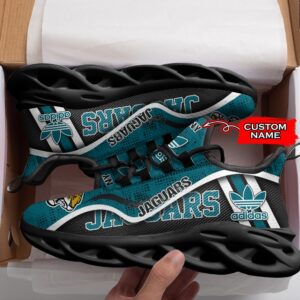 Jacksonville Jaguars Personalized NFL Max Soul Sneaker Adidas Ver 1