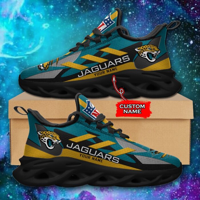 Jacksonville Jaguars Personalized NFL Max Soul Sneaker Ver 1