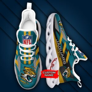 Jacksonville Jaguars Personalized NFL Max Soul Sneaker Ver 1