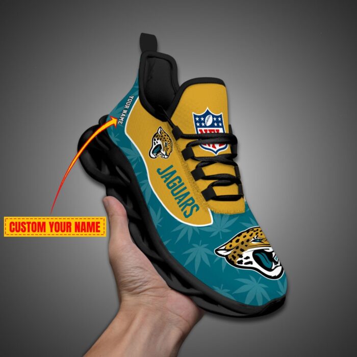 Jacksonville Jaguars Personalized Weed Limited Edition Max Soul Shoes